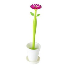 Flower Power Toilet Brush with Holder Set Toilet White Flower Power Flower