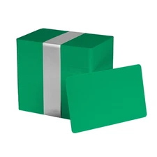 Pack 100 Green CR80 PVC Cards 30 Mil Blank Plastic ID Badge Printer Supply
