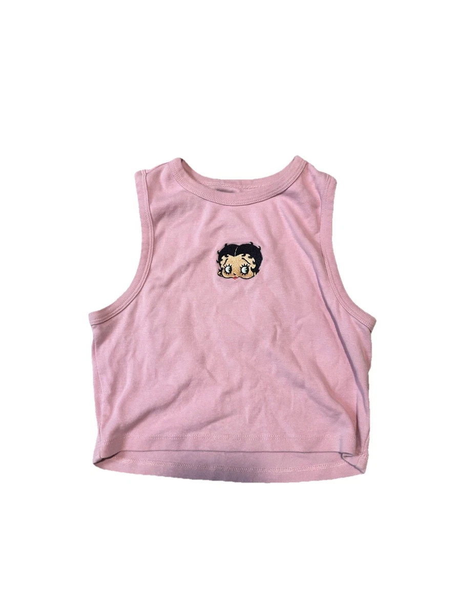 Top Canottiera Elastica Betty Boop Donna Ufficiale BB901 - Nuovo Con Etichetta