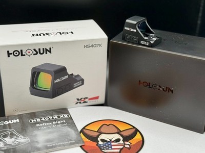 HOLOSUN HS407K-X2 6 MOA Red Dot Sight - Black HS407K-X2
