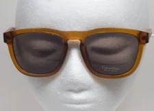 Calvin Klein CK3187S Retro Square Honey Brown Sunglasses Unisex Shades Sunnies