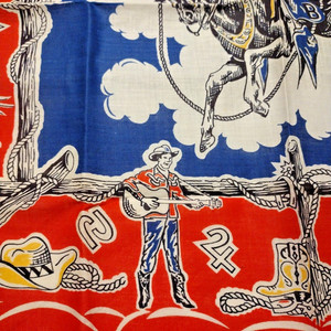 ▪️40’s【COWBOY】 VINTAGE BANDANA Vintage Western Bandana