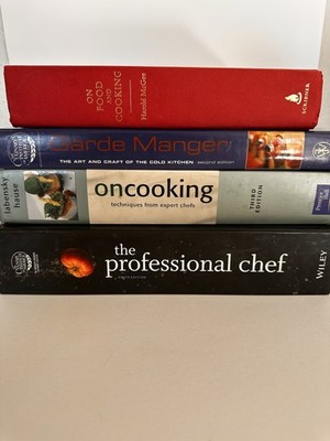 On Food and Cooking, Garde Manger, On Cooking, Professional Chef Hardcover Set