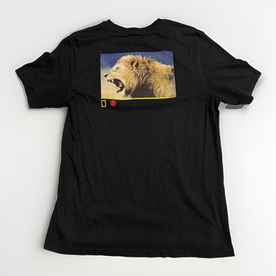 Element Skateboards x National Geographic Lion Tee Mens Large Black