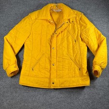 Vintage Bogner Antigliss Yellow Quilted Ski Jacket Women's Large 80s
