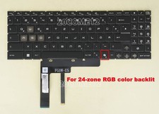 New for MSI Pulse 17 AI C1V C1VGKG keyboard 24-zone RGB backlit German Tastatur