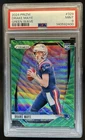 2024 Panini Prizm Drake Maye RC Green Wave Rookie #329 Patriots PSA 9