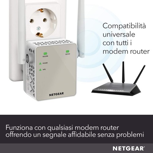 Netgear Ex6120-100Pes Ac1200 Universal Wlan Range Repeater Wei?/Silber NEU - Bild 6 von 8