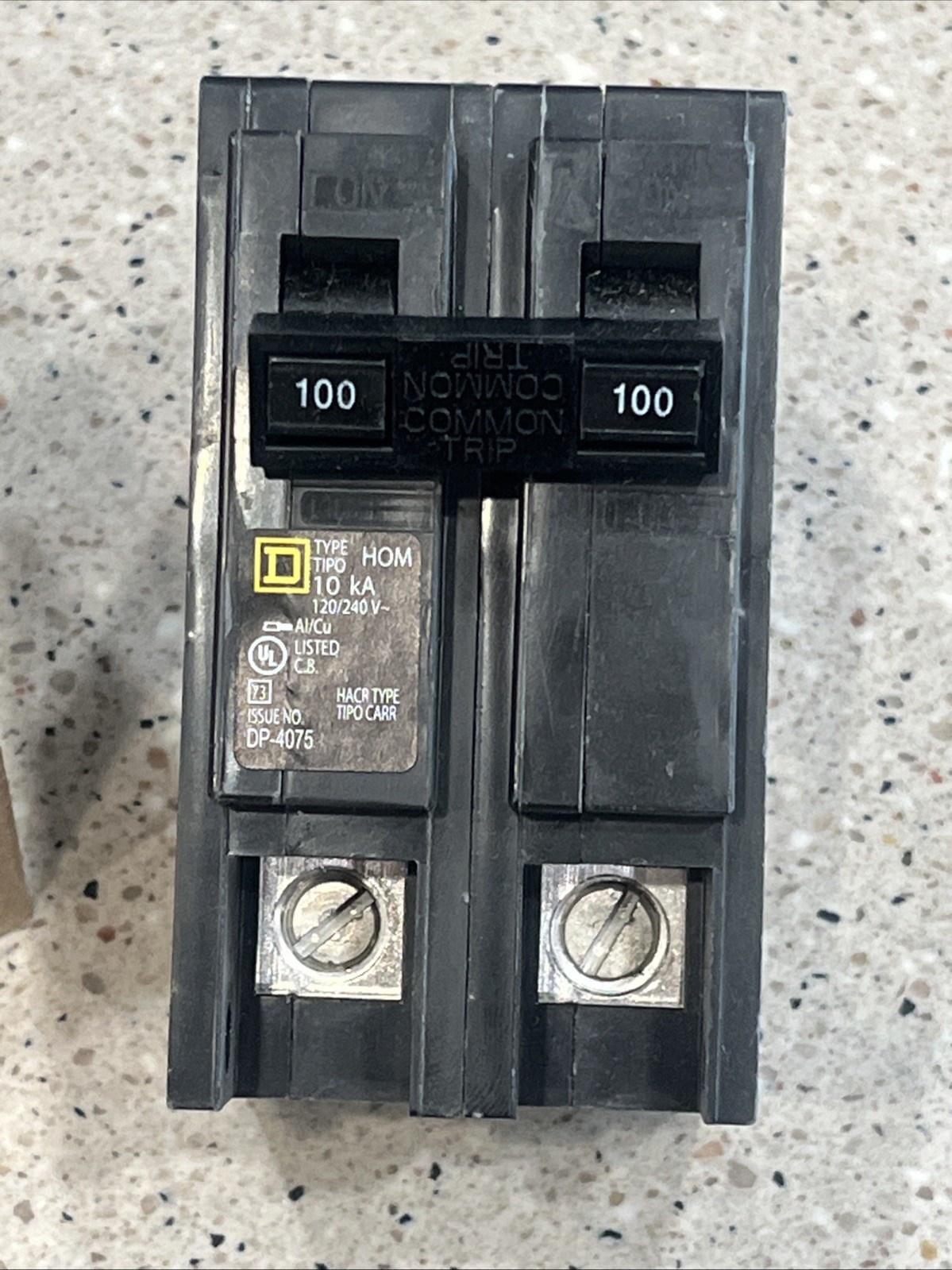 스퀘어디 HOM2100, 100암페어 회로 차단기 120/240VAC 2핀, 새 제품 (박스 포함), 미국 판매자 2