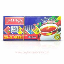 Impra Ceylon Black tea with fruits flavor collection Cherry Blackcurrant Lemon