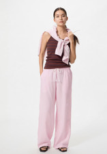 Uniqlo Linen Blend Easy Pants Tall Length Japan Size (XS-3XL) Breathable NWT