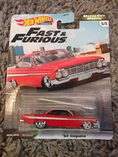 Hot Wheels Premium 61 Chevrolet Impala Motor City Muscle Fast & Furious Low 
