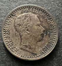 1864-A Austria 5 Kreuzer Silver Coin