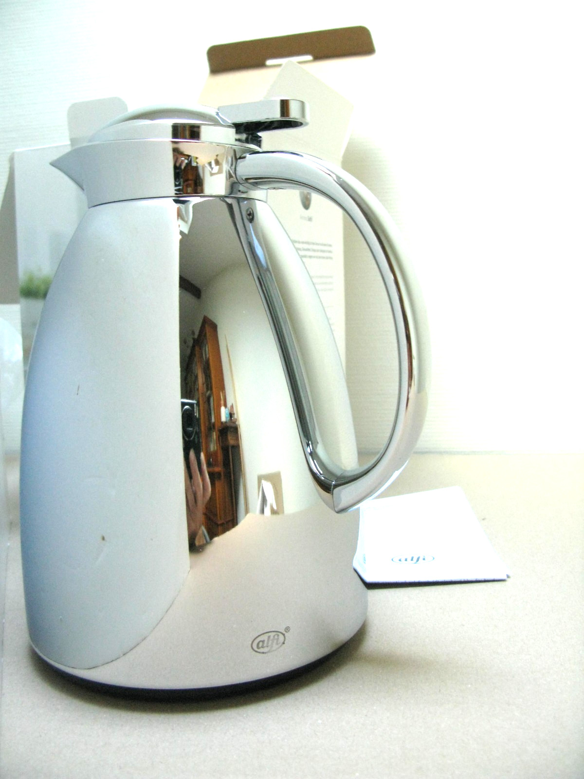 Carafe isotherme ALFI ALEGRO 1L en acier inox et verre pour café