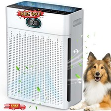 Purificador de aire para el hogar con filtro HEPA y monitor de calidad del aire