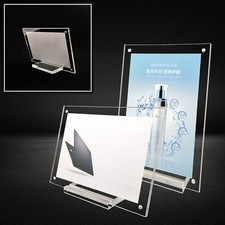 Waterproof Acrylic Clear Photo Frame Poster Picture Holder Display Decoration