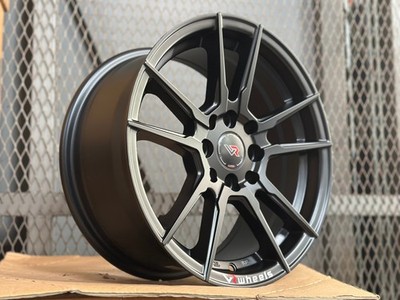 New 15x7 ET38 AD WHEEL VR-2225 Black (4 Wheel) 4x114.3 fit TOYOTA HONDA MAZDA