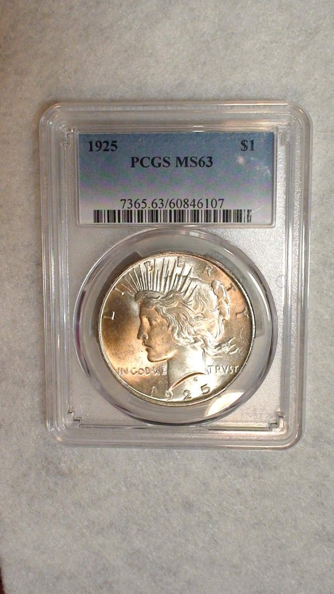 MS 63 Graded 1925 Year Peace Dollars (1921-1935) for sale | eBay
