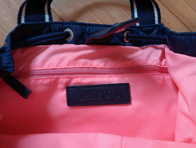 Talbots Navy Quilted Nylon Backpack | eBay display picture 3