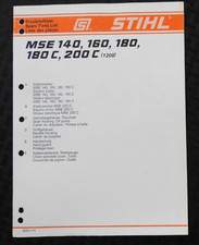 Véritable STIHL Mse 140 160 180 200 C Électrique Tronçonneuse Pièces Liste