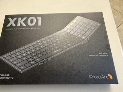 ProtoArc XK01  Foldable Backlit Full Size Wireless Keyboard Business Travel