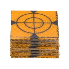 40pcs Survey Reflector Sheets 40mm Self-adhesive Survey Target Mark, Yellow