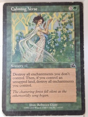 Calming Verse - Prophecy - Magic the Gathering MTG Nice!