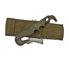 Ontario Knife Company Model 4-499 TAN P/N 1450 Strap Cutter Rescue Hook Used