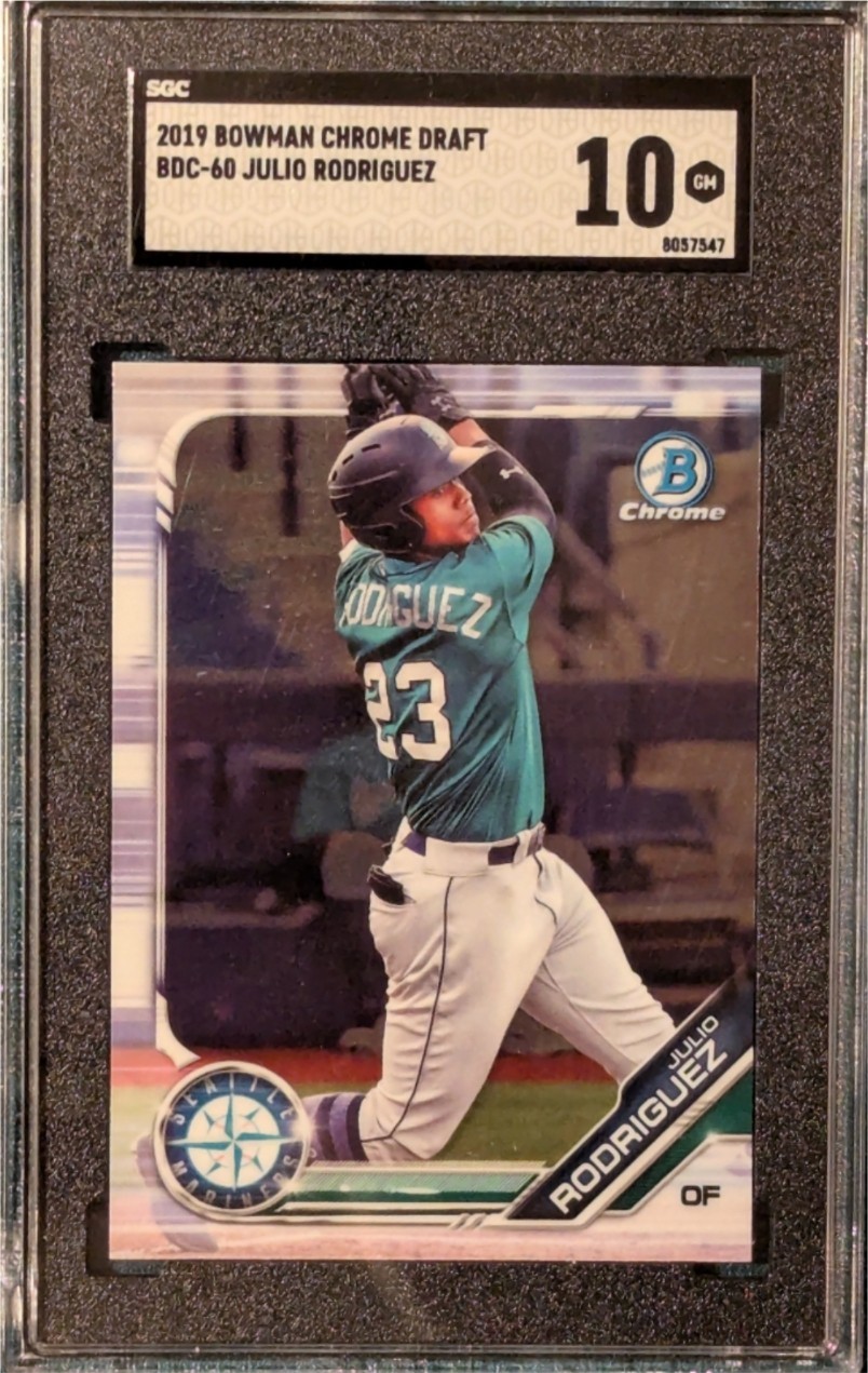 2019 Bowman Draft #BDC-60 Julio Rodriguez Chrome SGC 10