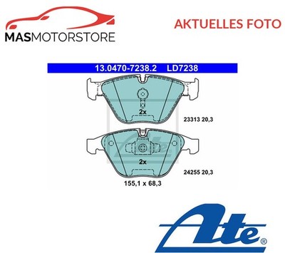 SATZ BREMSBELÄGE BREMSKLÖTZE VORNE ATE 130470-72382 P FÜR BMW 3,X1,Z4,E91,E90