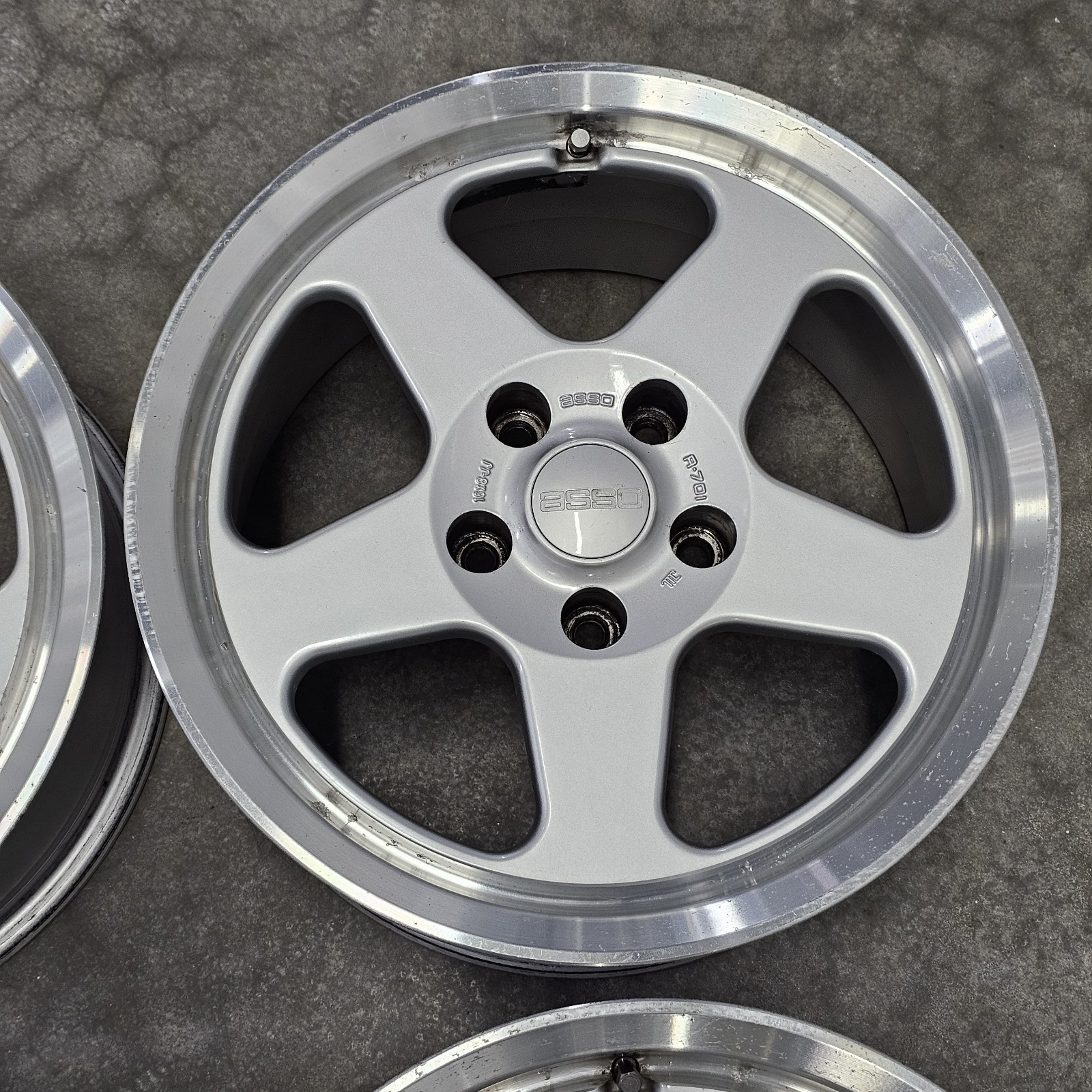 ASSO R-701 / AKT Logic Wheels 16x7/8 +28/35 5x114.3 Rare Foxbody Saleen Mustang