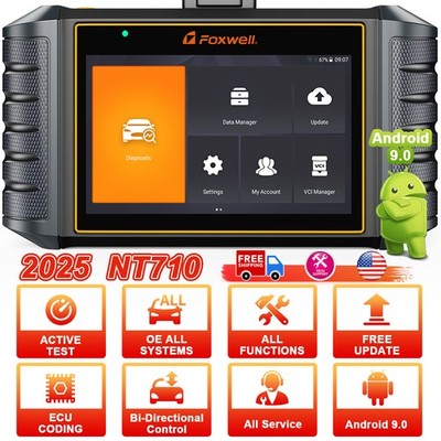 FOXWELL NT710 for BENZ Car OBD2 Scanner Diagnostic ECU Coding Bidirectional TPMS