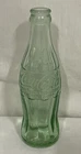 Vintage 8" Coke Bottle D-105529 Thick Glass 6oz Green Hue San Marcos Tx c.1932
