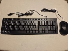 STG Skytech Global Wired K9820 Keyboard, Black and Mouse NEW