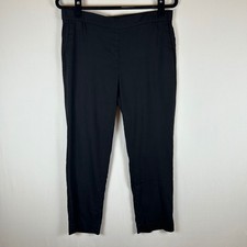 J Jill Linen Stretch Black Pull On Casual Pants Womens Size M