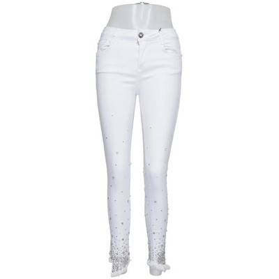 D'She, Jeans, Größe: 30, Weiß, Baumwolle/Elasthan, Sonstiges, Damen #pFb