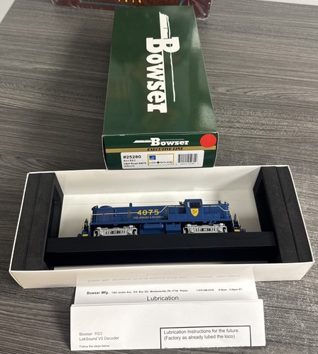 Bowser Executive Line HO #25280 Alco RS-3 Delaware & Hudson #4075 - ¡Nuevo en caja! | Condition: Used