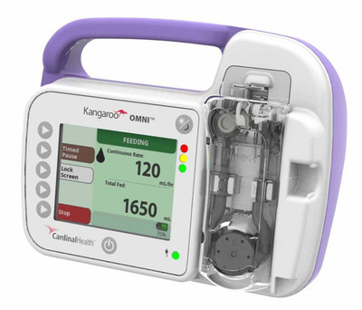 Cardinal Kangaroo OMNI 385400 Enteral Pump Kit  w/ Power Adapter & Pole Clamp