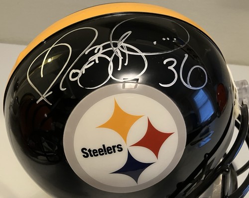 Jerome Bettis Pittsburgh Steelers Signed JSA Auth Riddell VSR-4 Adult L Helmet - Picture 3 of 11