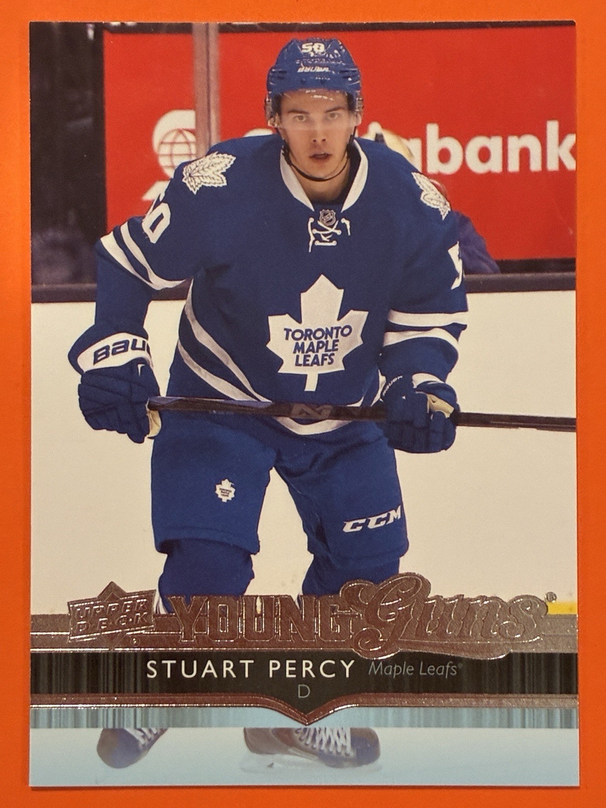 2014-15 Upper Deck Stuart Percy Young Guns Rookie RC #245 Hockey Maple Leafs