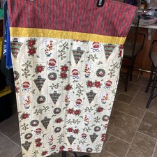 Christmas Pillowcase King Size - Poinsettia, Wreath, Snowman - Hand Made