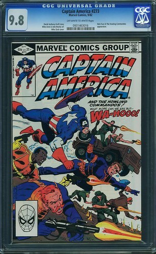 Captain America #273 CGC 9.8 1982 Nick Fury! Avengers! cm