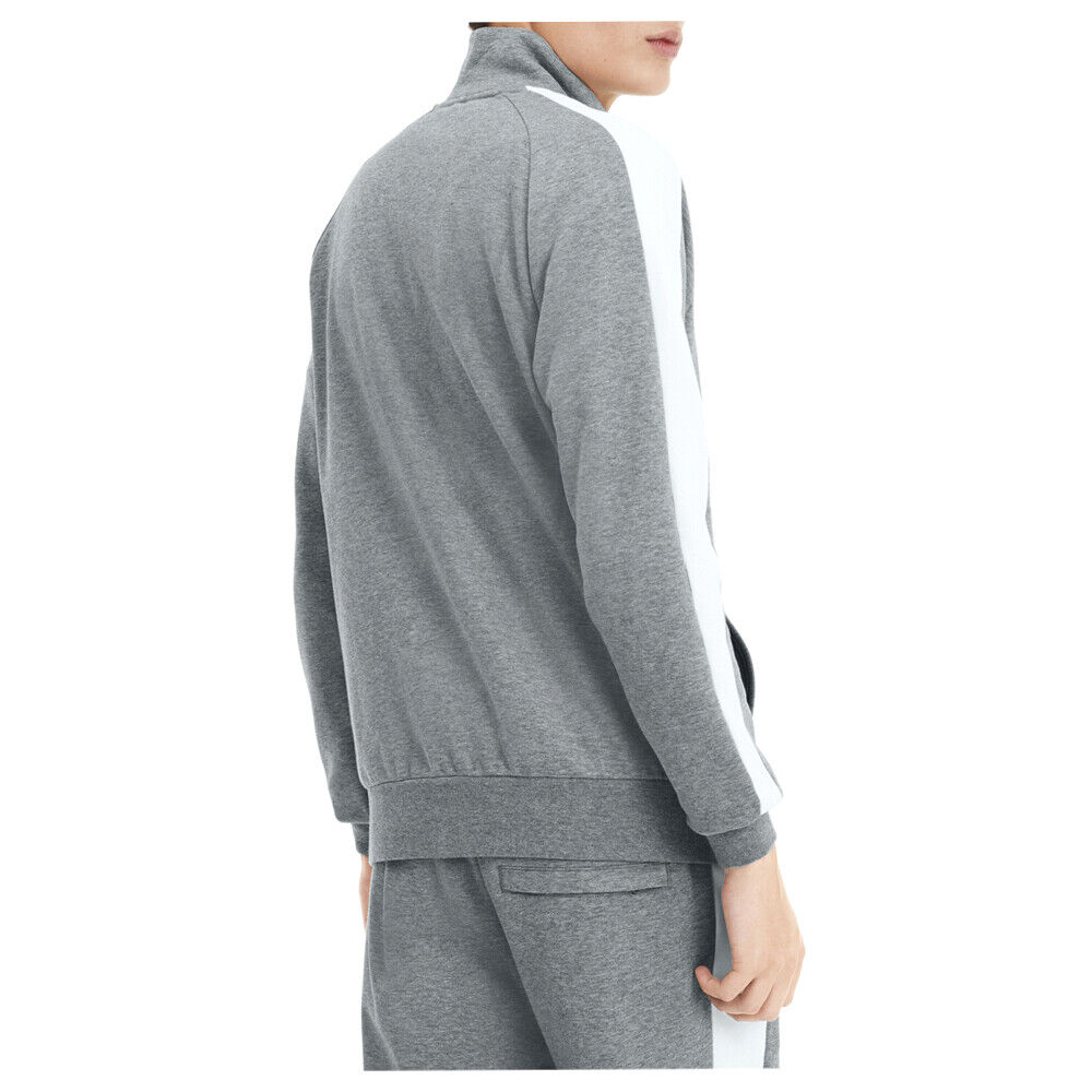 Puma Iconic T7 Full Zip Track Jacket Mens Grey Coats Jackets Puma Iconic T7 Full Zip Track Jacket Mens Grey Coats Jackets