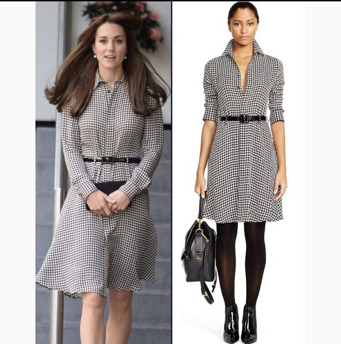 Lauren Ralph Lauren Houndstooth Shirt Dress