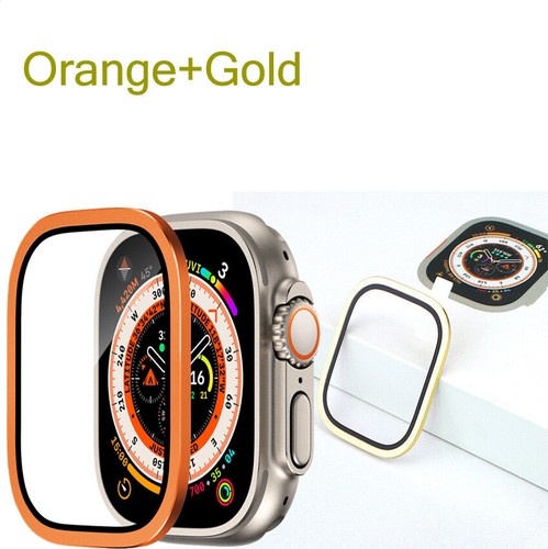 1/2PCS Tempered Glass Metal Screen Protector For Apple Watch Ultra 49mm Case - Zdjęcie 43 z 47