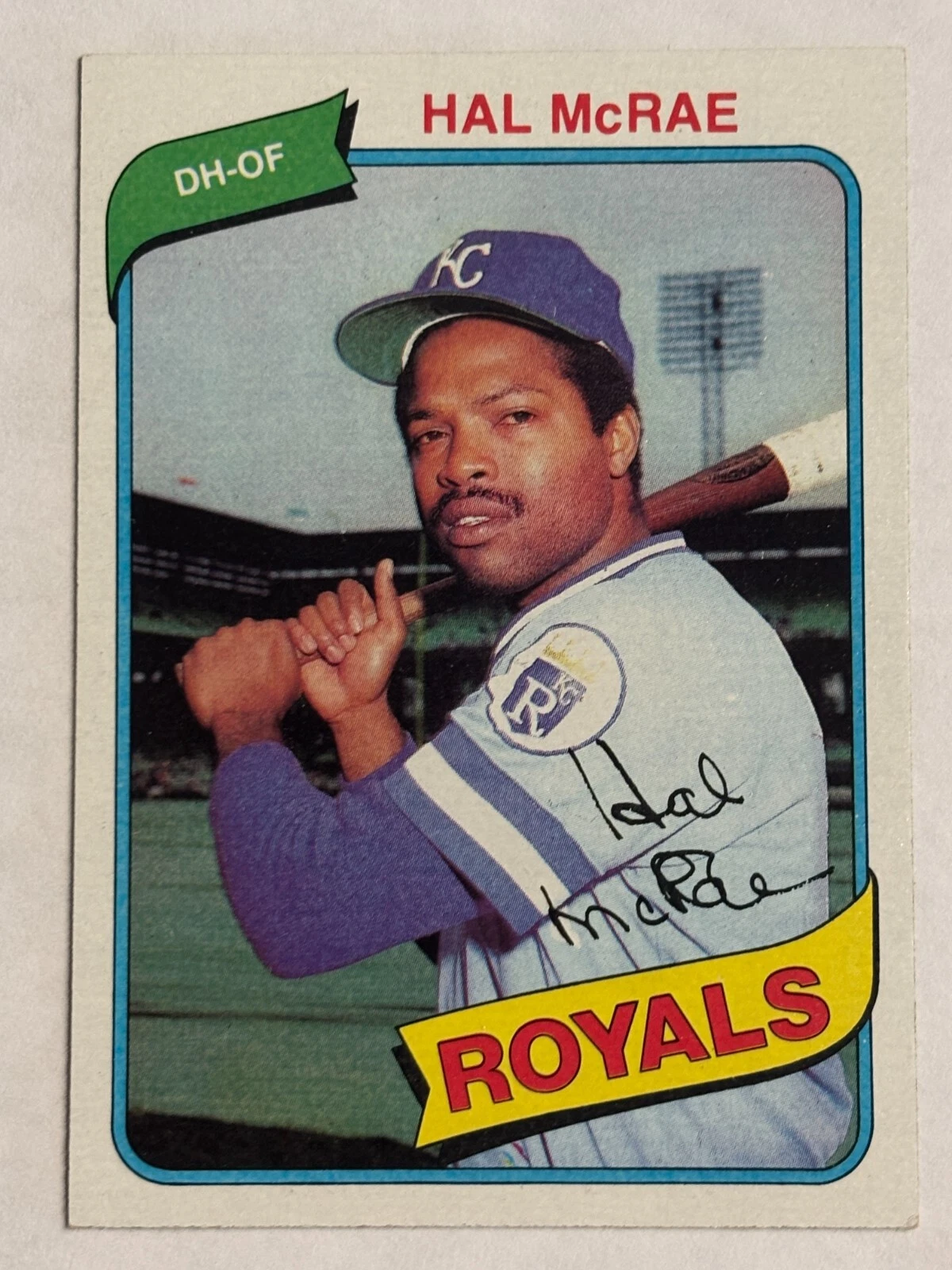 1980 Topps #185 Hal McRae Kansas City Royals