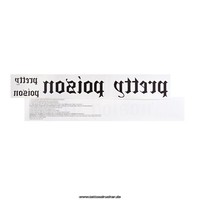 5 X Pretty Poison Tattoo - Zwei SchriftzüGe In Schwarz - Temporary Tattoo (5)