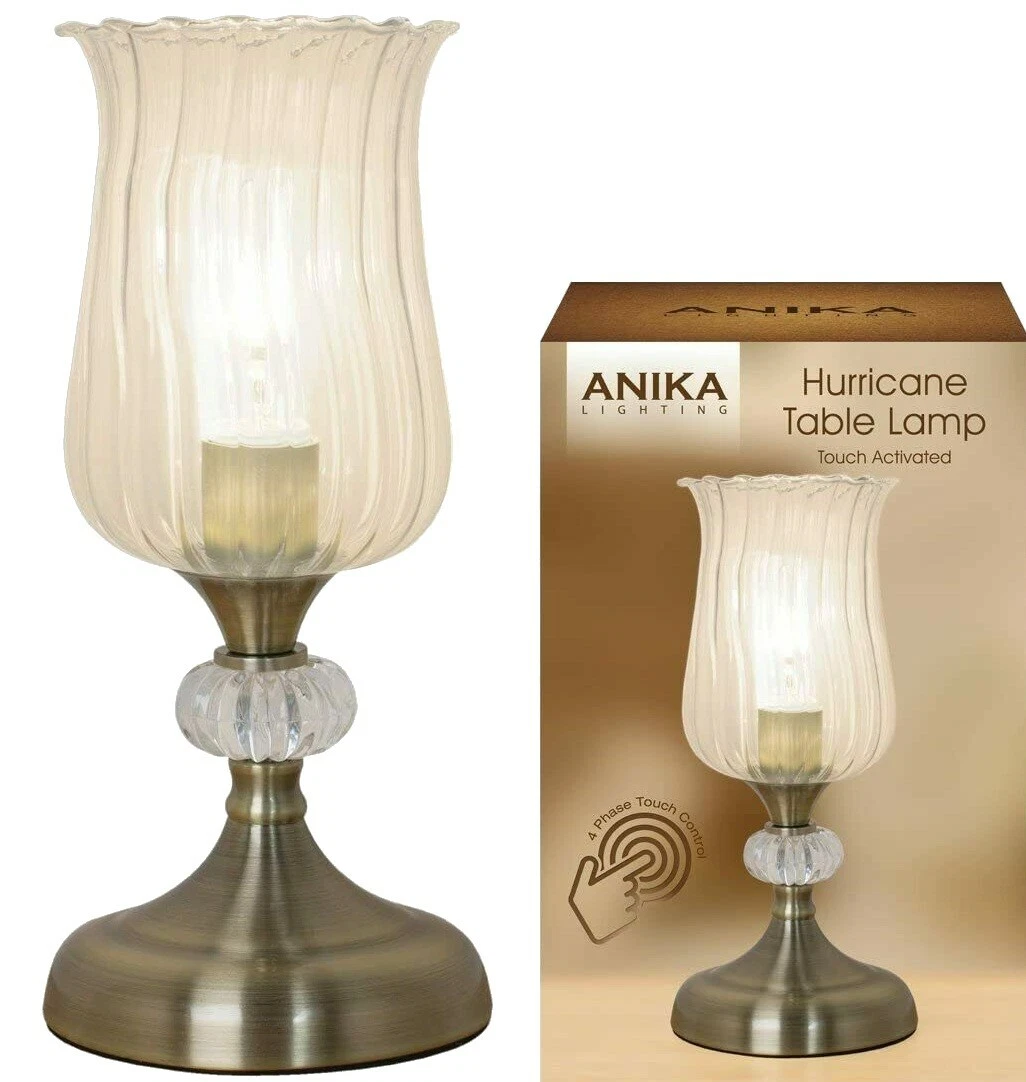 Hurricane Table Lamp Touch Activated Control Soft Night Light Bedside Decor 2480