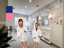 PERSONALIZED Baby Bathrobe Toddler Bath robe -Custom Monogram /Name Embroidered