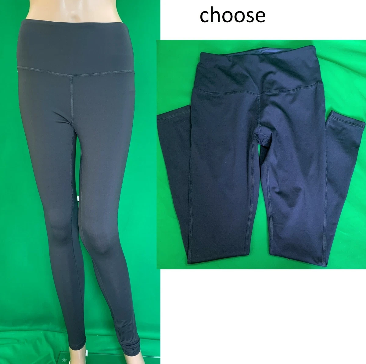 MARIKA SPORT full length carbon gray or blue Leggings,runs small junior S,M  8-10